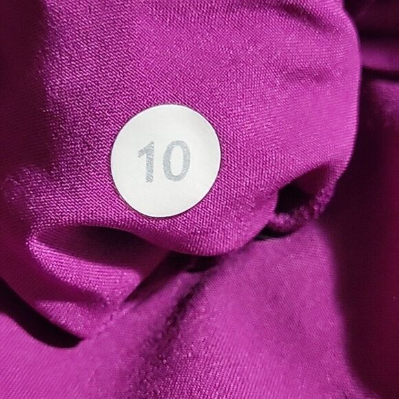 Lululemon Split Second Shorts Women Size 10 Purple Long Liner Running Athleisure - Picture 12 of 12